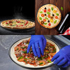6PCS Pizza Pan with Holes 12 inch Round Pizza Pan Set Nonstick Pizza Baking Pan Carbon Steel Pizza Tray Black Pizza Crisper Pan for Home Baking Kitchen