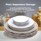 Imncya Plate Separators Storage, Set Of 60 And 3 Different Size, Thick and Premium Soft Felt Plate Dividers For China, Dish, Coffee Saucers Protecting and Stacking