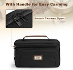 CURMIO Carrying Case Compatible with OutIn Nano Portable Electric Espresso Machine, Camping Coffee Maker Travel Bag with Pockets for Capsules and Accessories, Black