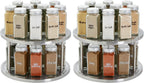 Juvale 2-Tier Lazy Susan Spice Rack Organizer for Cabinet - 10.5 in, Stainless Steel - Kitchen Countertop Organizer & Spice Carousel for Pantry Organization (Pack of 2)