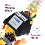 Blendtec Total Blender Classic - Includes FourSide Jar (75 oz) - 10-Speed Professional-Grade - High-Power Kitchen Blender with 6 Pre-Programmed Cycles - Black