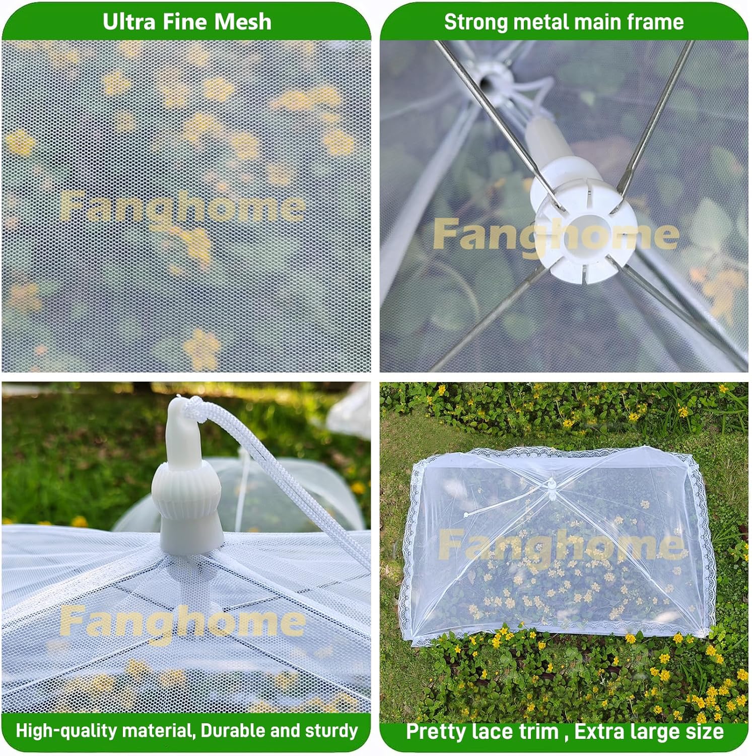 Mesh Food Covers for Outside,3 Extra Large 40"X24" Jumbo Pop-Up Mesh Food Tent Food Cover for Outside BBQ Camping Party Picnic Accessories - Outside Food Covers