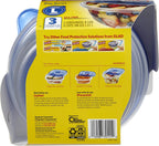 Glad Big Bowl Food Storage Containers, Large Round - (48 Oz) - 3 Count, Standard
