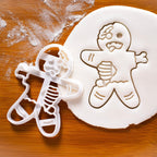 Zombie Gingerbread Man cookie cutter, 1 piece - Bakerlogy