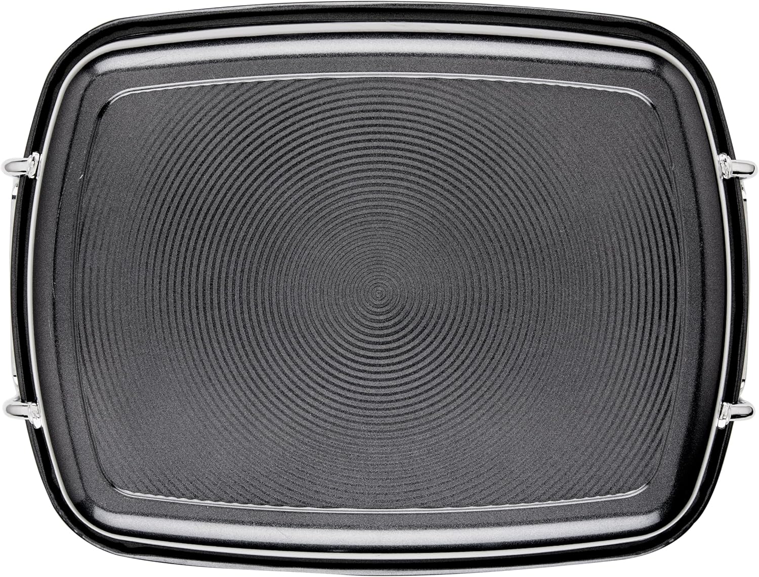 Circulon Ultra Lasting Nonstick Roaster/Roasting Pan with Easy Serve Rack, 17 Inch x 13 Inch, Black