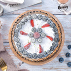 8-Inch Non-Stick Round Tart Pan with Removable Loose Bottom, Quiche Pan for Oven Baking (Black)