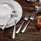 KEAWELL Premium 20/45/65 Piece Louis Silverware Set, 18/10 Stainless Steel, Service for 4/8/12, Fine Flatware Set, Dishwasher Safe (65)