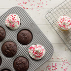 USA Pan 12-Cup Muffin Pan and 8-Inch Square Cake Pan Aluminized Steel Bakeware Set