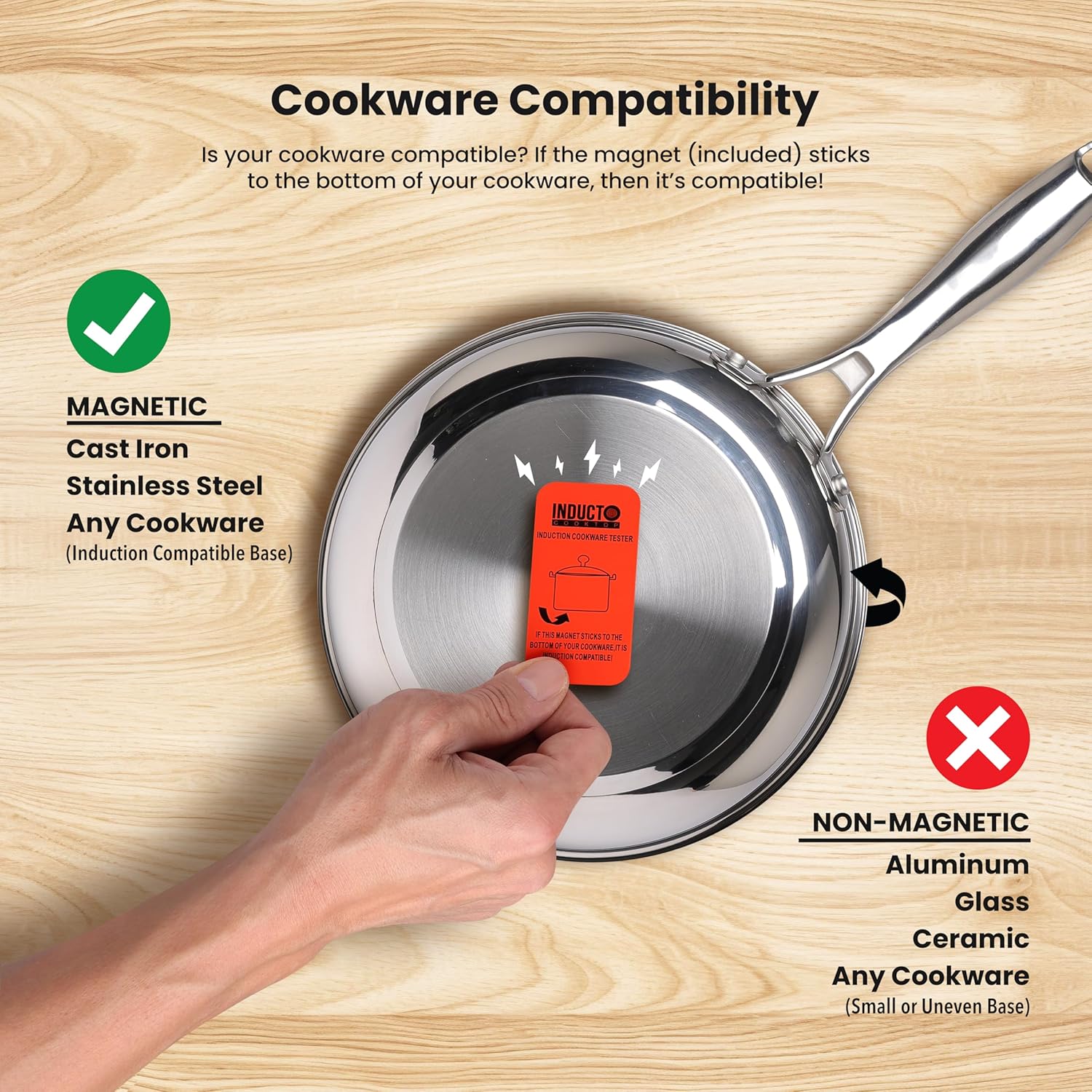 Homewell Inducto Dual Induction Cooktop Countertop Burner, Portable Electric Cooktop with Two Heating Zones, Energy-Efficient Countertop Stove, Easy-to-Clean Glass Surface, Black 1800W