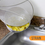 U.S. Kitchen Supply Set of 3 Stainless Steel Splatter Screen - 13", 11.5" & 9.5" Sizes - Fine Mesh Splatter Screen with Resting Feet Set, Grease Guard for Kitchen Pots and Pans
