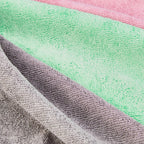 Amazon Basics Microfiber Cleaning Cloths, Non-Abrasive, Reusable and Washable, Pack of 36, Green/Gray/Pink, 16" x 12"