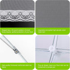 8 Pack 2 Size Mesh Food Covers for outside, 2 Jumbo and 6 Large Cake Cover Net for Indoor/Outdoor, Picnic Accessories Fruit Cover Tent Keeping Out Flies Bugs Mosquitos