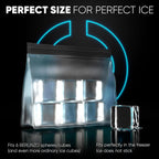 Berlinzo Reusable Ice & Food Storage Bag - Freezer Safe, Leakproof, BPA-Free Silicone, Plastic-Free Lunch Bag - One Bag