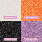 Sweets Indeed Sprinkles, 4 Pack, Edible Sprinkle Mix, Perfect for Cake Decorations, Baking, Ice Cream, Cookies, Cupcake Topper (Halloween Sugar)