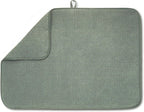 Bellemain XXL Dish Mat 24" x 17" ( LARGEST MAT ) Microfiber Dish Drying Mat , Super absorbent ( Green )