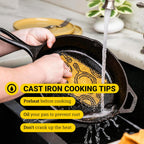 Lodge Pre-Seasoned Cast Iron Skillet Set - Set Includes 8 Inch Skillet, 10.25 Inch Skillet, and 12 inch Skillet - 3 Piece