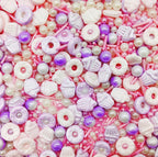 Doughnut Sprinkles Candy Mix Size Edible Pearls Cake Decorations Cupcake Toppers Cookie Decorating Perfect for Wedding Party Valentine Halloween Christmas Supplies 4.58OZ