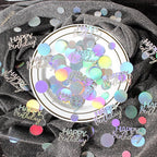 300PC Circle Dots Birthday Confetti for Table Iridescent Happy Birthday Table Scatters Party Decorations