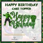 "HLK Happy Birthday Cake Topper – Vibrant, Durable & Reusable | Perfect for Parties – Add a Spark to Your Celebration! Order Today for a Memorable Event!"