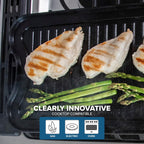 Viking Griddle, 20 Inch Reversible Cast Iron Grill Pan, Pre-Seasoned, Oven Safe, Hand Wash Only, Black