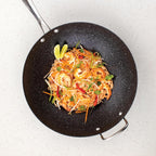Nordic Ware Basalt Aluminized Steel Spun Wok, 14-Inch, Ceramic Coating