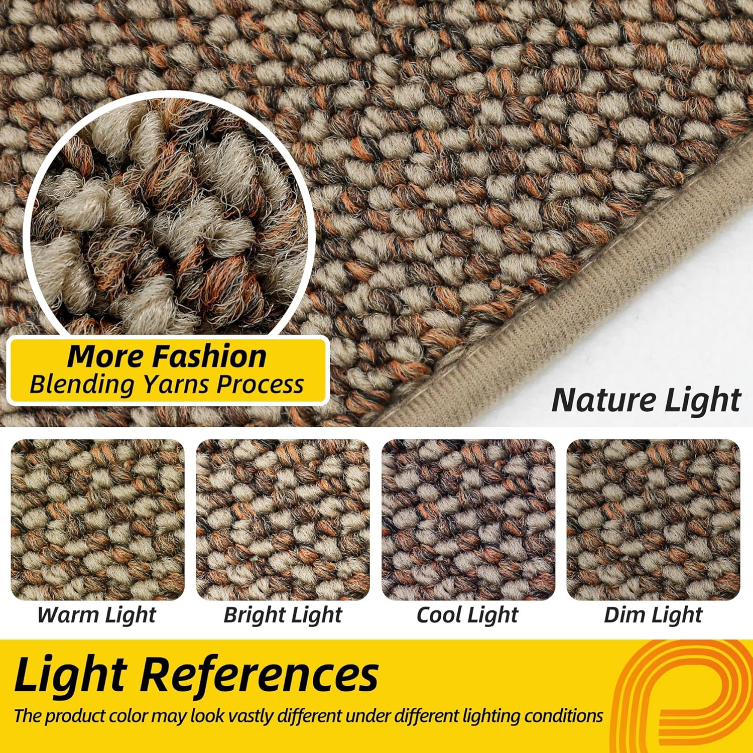 JSEI Dirt Trapper Door Mat 24"x36" Non-Slip Washable Entrance Mat, Dog Doormats, Absorbent & Fade-Resistant Floor Mats, Low Profile Welcome Mats for Entryway, Front Door, and Inside Entrance, Beige