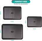 Baker's Secret Baking Sheet Pan Set, 3x Cookie Sheets for Oven, Diamond Texture Premium Air Flow Circulation, Set of 3 Baking Trays, Extra Thick 0.6mm with Diamond Base PFOA, PFOS, PTFE and PFAS free