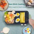 Topwit Hot Pot Electric with Grill, 2 in 1 Indoor Non-Stick Electric Pot and Griddle for Korean BBQ, Steaks, Shabu Shabu and Noodles, Independent Dual Temperature Control, Fast Heating, Green