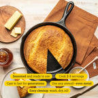 Lodge 10.25 Inch Cast Iron Skillet – Pre-Seasoned Frying Pan with Teardrop Handle – Oven, Stovetop, Grill & Campfire Use – Made in USA – Durable, Non-Toxic, Even-Heating Cookware – Black