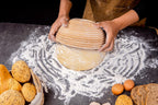 Banneton Bread Proofing Basket Set of 2 (9 Inch, Unbleached Rattan) – Round Dough Proofing Bowls with Cloth Liners for Artisan Sourdough Bread