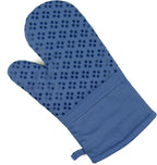 Sticky Toffee 9-Piece Kitchen Set – Dark Blue 100% Cotton Terry Dish Towels, Dishcloths, Oven Mitts, and Pot Holders with Non-Slip Silicone Grip, Oeko-Tex Cotton