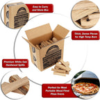 Mini Pizza Oven Wood 6 Inch Firewood Pizza Logs Naturally Cured White Oak Hardwood for Portable Wood Pizza Ovens 790 Cubic Inches, Approximately 12-14lbs