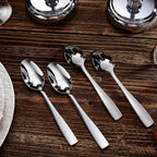 KEAWELL Premium 20/45/65 Piece Louis Silverware Set, 18/10 Stainless Steel, Service for 4/8/12, Fine Flatware Set, Dishwasher Safe (20)