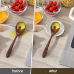 MALACASA Ceramic Spoon Rest for Stove Top, 4.8 inch Cooking Spoon Holder for Kitchen Counter,Utensil Rest for Ladle, Spatula, Spoons or Tongs, Modern Farmhouse Kitchen Décor - 03, Series LYDIA