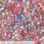 Sprinkle Pop Hey Sugar! Sprinkle Mix| Purple White Pink Aqua Sprinkles Mix with Pink Heart Confetti| Girl Lady Valentines Sprinkles Made in USA for Decorating Cupcakes Cakes Cookies Donuts, 2oz