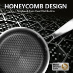 MICHELANGELO 3 Quart Saucepan with Lid, Premium Triple Ply Stainless Steel Sauce Pan with Lid, Sauce Pot with Honeycomb Interior - 3QT