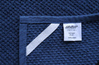 AMOUR INFINI Kitchen Towels Pack of 4 - Absorbent, Quick Drying Premium Cotton Tea Towel - Kitchen Linens 16x28 Inch Dish Towels with Hanging Loop (Blue)