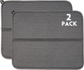 2 Pack Dish Drying Mat for Kitchen Counter, Absorbent, Microfiber Dishes Drainer Mats, Multiple Usage Dish Drying Pad 14 x17 inches