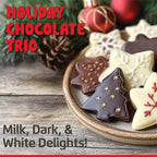 Chocolate Works Melting Chocolate Parent (10 oz (Pack of 3), Variety Pack: Milk, Dark, White Chocolate)