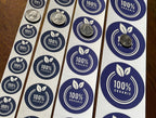 Custom Stickers Label Rolls, Build Your Own Stickers/Labels Any Design Premium Gloss BOPP Custom Sticker, Personalized Stickers for Business Logo, Custom Printed Sticker Labels 50+ (2.5 Inch Circle)