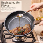 CAROTE 17pcs Pots and Pans Non Stick, Cookware Sets Detachable Handle, Induction Kitchen Pots and Pans,NonStick Cooking Set, Oven/Dishwasher/Fridge Safe, Space Saving