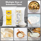 Rani Sabudana Flour (Tapioca/Sago Flour) 28oz (1.75lbs) 800g ~ All Natural | Vegan | Gluten Friendly | NON-GMO | Kosher | Indian Origin