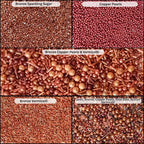 Confect Metallic Sprinkles Mix –Edible Pearl Dragees in Copper, Bronze & Rose Gold – Jimmies & Sparkling Sugar – Elegant Sprinkles for Cake & Cupcake Decorating- Vegan, Gluten-Free, Nut-Free, Soy-Free, Dairy-Free, Palm Oil-Free- 5 Oz