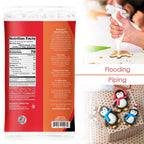 Bakerpan Black Royal Icing Mix for Decorating Cookies and Cakes - 16 Ounces (1 lb) (Made in USA)