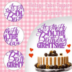 1 PCS It's Me Hi I'm the Birthday Girl It's Me Cake Topper Glitter Music Singer Cake Pick for Funny Hip Hop Singer Girls Birthday Party Cake Decorations Supplies Purple