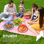 Metal Mesh Screen Food Cover Tent Umbrella, 10.75 inch, Reusable Outdoor Picnic Food Covers Mesh, Food Cover Net Keep Out Flies, Bugs, Mosquitoes (3 Pack, Green Blue Red)
