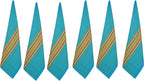 Urban Villa Kitchen Towels Waffle Stripes Dish Towels for Kitchen Azure Color Set of 6 Kitchen Towels Highly Absorbent Cotton Over Sized 20X30 in with Mitered Corners Kitchen Hand Tea Towels