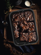 CHEFMADE Roasting Pan, 15-Inch Non-Stick Metal Turkey Pan with Rack, Banking Pan for Lasagna Vegetable and Meat, Chicken Roasting Pan 15.35" x 11.14" x 2.24"