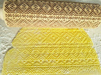 ETHNO RIBBON embossed rolling pin. Engraved dough roller with ethnical pattern for embossed cookies