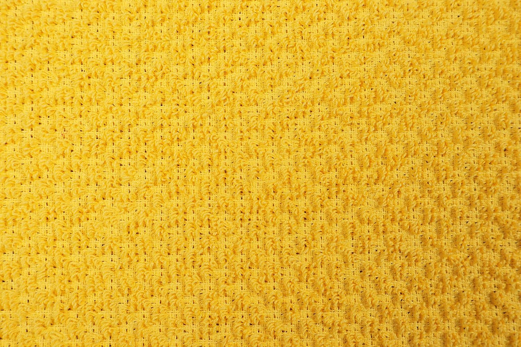AMOUR INFINI Kitchen Towels Pack of 4 - Absorbent, Quick Drying Premium Cotton Tea Towel - Kitchen Linens 16x28 Inch Dish Towels with Hanging Loop (Yellow)